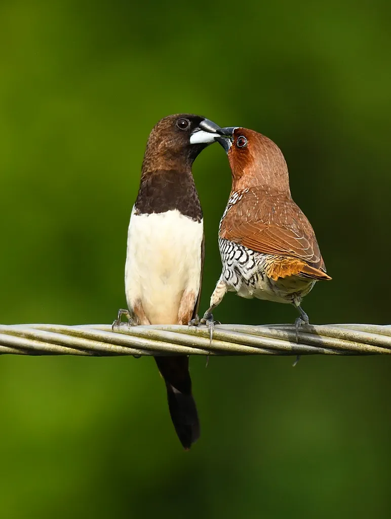 Foto Bondol peking (Lonchura punctulata).