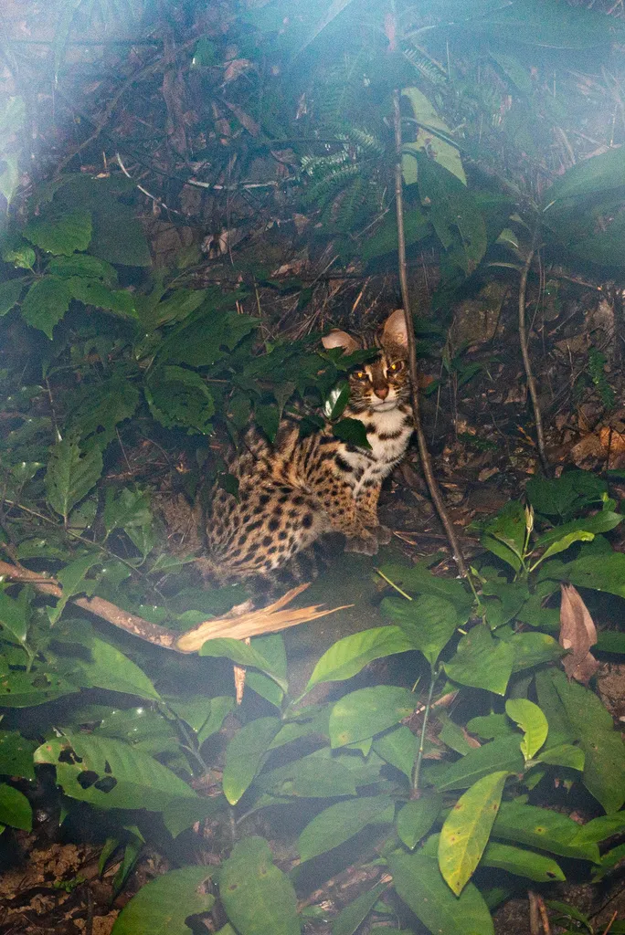 Foto Kucing kuwuk (Prionailurus bengalensis).